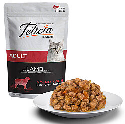 Felicia Pouch Kuzu Etli Tahılsız Kedi Yaş Maması 85 Gr x 6 Adet - 3