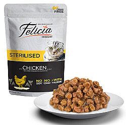 Felicia Pouch Sterilised Tavuk Etli Tahılsız Kısırlaştırılmış Kedi Yaş Maması 85 Gr x 6 Adet - 3