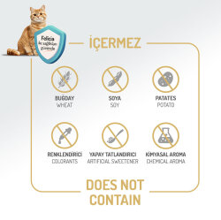 Felicia Hypoallergenic Sterilised Düşük Tahıl Kısırlaştırılmış Tavuk Kedi Maması 12 Kg + Gimcat 20 Gr Multivitamin Paste - 6