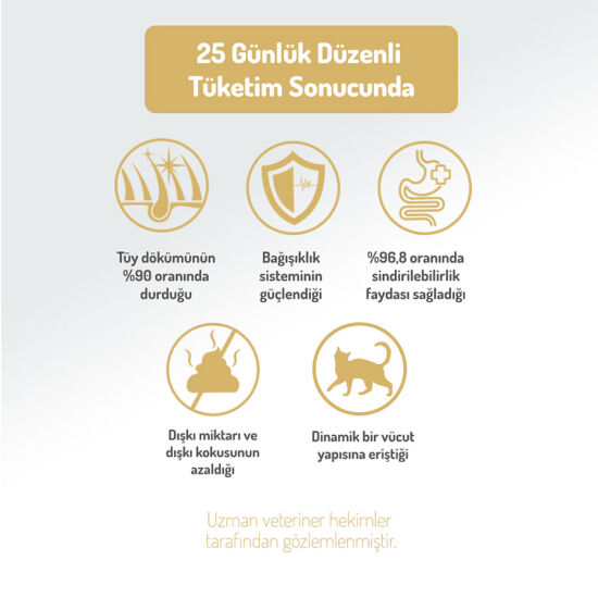 Felicia Hypoallergenic Sterilised Düşük Tahıl Kısırlaştırılmış Tavuk Kedi Maması 12 Kg + Gimcat Kedi Pudingi 150 Gr - 7