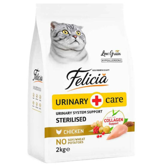 Felicia Hypoallergenic Sterilised Düşük Tahıllı Kısırlaştırılmış Tavuk Kedi Maması 2 Kg + Biopet Active Malt Paste 25 ML - 2