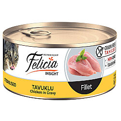 Felicia Insight Sterilised Tavuk Etli Fileto Tahılsız Kısırlaştırılmış Kedi Konservesi 85 Gr - Felicia