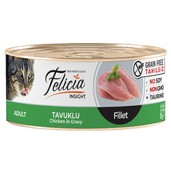 Felicia - Felicia Insight Tavuk Etli Fileto Tahılsız Kedi Konservesi 85 Gr
