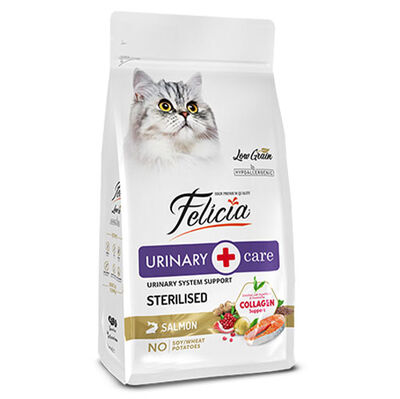Felicia Hypoallergenic Urinary Sterilised Somonlu Kısırlaştırılmış Kedi Maması 12 Kg + Temizlik Mendili
