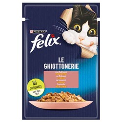Felix - Felix Pouch Le Ghiottonerie Somonlu Yaş Kedi Maması 85 Gr