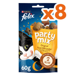 Felix Party Mix Karışık Çiftlik Lezzetleri Kedi Ödülü 60 Gr - BOX - 8 Adet - Felix