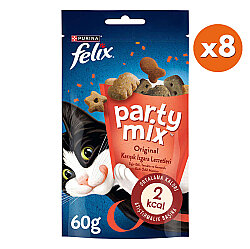 Felix Party Mix Karışık Izgara Lezzetleri Kedi Ödülü 60 Gr - BOX - 8 Adet - Felix