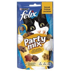 Felix - Felix Party Mix Karışık Orjinal Lezzetleri Kedi Ödülü 60 Gr