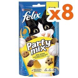 Felix - Felix Party Mix Karışık Peynir Lezzetleri Kedi Ödülü 60 Gr - BOX - 8 Adet