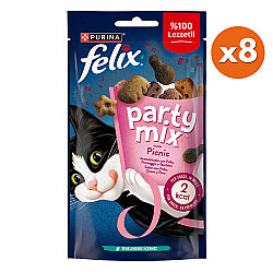 Felix Party Mix Karışık Piknik Lezzetleri Kedi Ödülü 60 Gr - BOX - 8 Adet - Felix