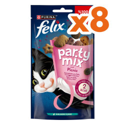 Felix Party Mix Karışık Piknik Lezzetleri Kedi Ödülü 60 Gr - BOX - 8 Adet - Felix
