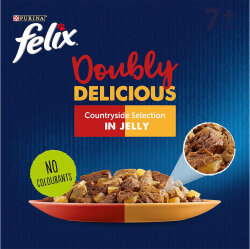 Felix Pouch Doubly Delicious Sığır Etli ve Tavuklu Yaş Kedi Maması 85 Gr - BOX - 26 Adet - 3