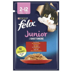 Felix Pouch Junior Sığır Etli Yavru Yaş Kedi Maması 85 Gr - BOX - 26 Adet - 3