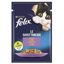 Felix - Felix Pouch Le Ghiottonerie Kuzu Etli Yaş Kedi Maması 85 Gr