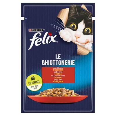 Felix Pouch Sığır Etli Yaş Kedi Maması 85 Gr