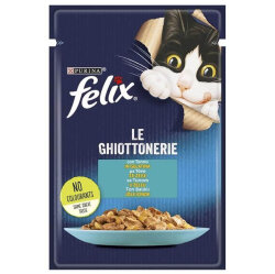 Felix Pouch Le Ghiottonerie Ton Balıklı Yaş Kedi Maması 85 Gr - BOX - 26 Adet - 2
