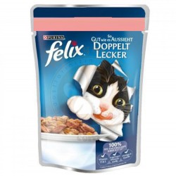 Felix Pouch Somonlu Yaş Kedi Maması 100 Gr - Felix