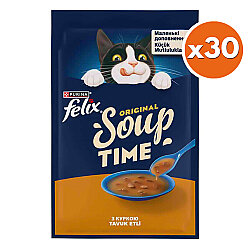 Felix Soup Time Tavuklu Çorba Yaş Kedi Maması 48 Gr x 30 Adet - Felix