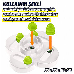 Ferplast Poker İnteraktif Kedi ve Köpek Labirent Oyuncağı - 2