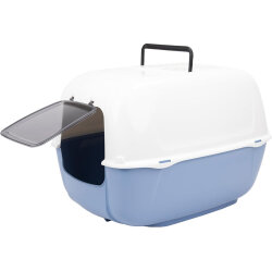 Ferplast Prima Azzurra Kapalı Kedi Tuvaleti Turkuaz - Ferplast