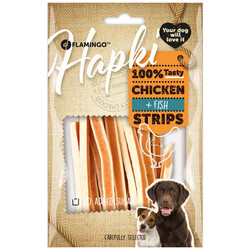 Flamingo - Flamingo 2010188 Chicken Fish Strips Tavuk ve Balık Etli Glutensiz Köpek Ödül Çubukları 85 Gr