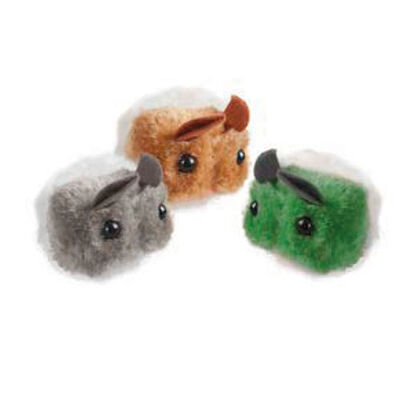 Karlie Titreyen Peluş Fare Renkli Kedi Oyuncağı 7 Cm