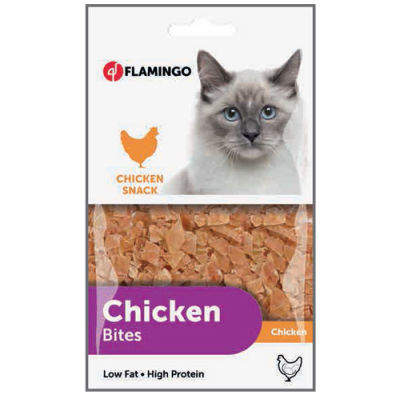 Flamingo 502937 Chicken Bites Tavuk Etli Naturel Kedi Ödülü 85 Gr