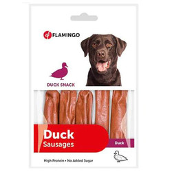 Flamingo 511384 Duck Snack Ördek Etli Sosis Köpek Ödülü 85 Gr - Thumbnail