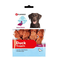 Flamingo - Flamingo 516843 Freeze Dried Nuggets Ördekli Dondurulmuş Köpek Ödülü 70 Gr