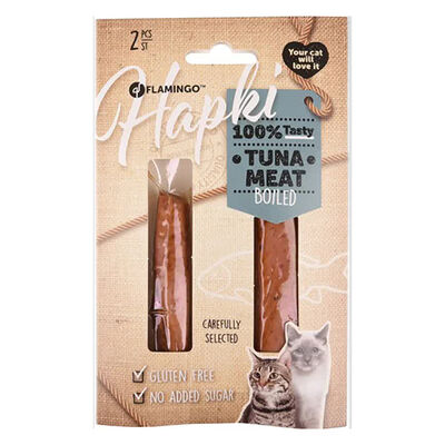 Flamingo 561005 Hapki Boiled Tuna Meat - Pişirilmiş Tuna Etli Kedi Ödül Maması - 35 Gr - 2'li Paket