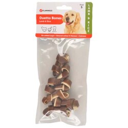 Flamingo - Flamingo Duetto Bones Kuzu ve Pirinçli Kemik Köpek Ödülü 90 Gr (Small)