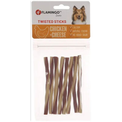 Flamingo 516740 Duetto Twist Sticks Tavuk ve Peynir 85 Gr