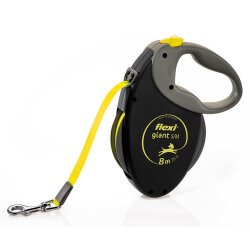 Flexi Neon Giant Otomatik Şerit Köpek Gezdirme Kayışı 8 Mt (Siyah) Medium - Flexi