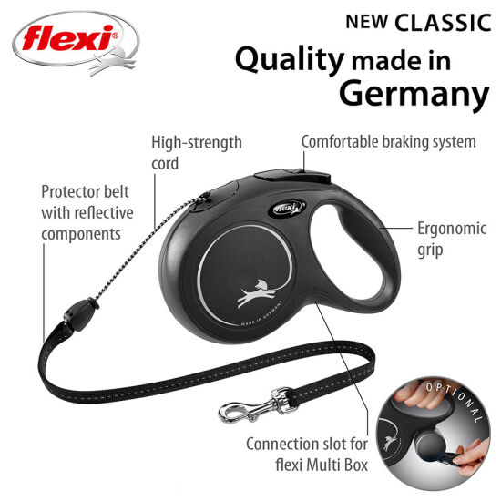 Flexi New Classic Otomatik Kırmızı İp Gezdirme XS 3 Mt - 2