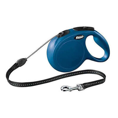 Flexi New Classic Otomatik Mavi İp Gezdirme Small 5 Mt