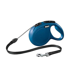 Flexi - Flexi New Classic Otomatik Mavi İp Gezdirme XS 3 Mt
