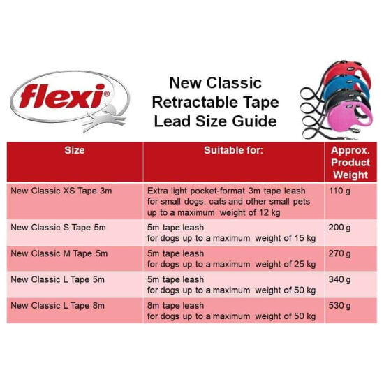 Flexi New Classic Otomatik Siyah Şerit Gezdirme Ekstra Small 3 Mt - 3