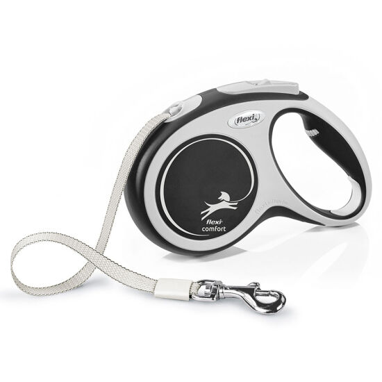 Flexi New Comfort Otomatik Siyah Şerit Gezdirme Large 5 Mt - 1