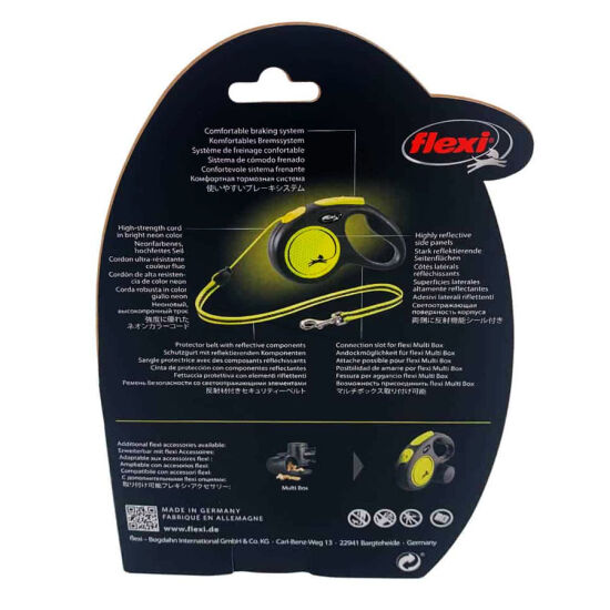 Flexi New Neon Otomatik Turuncu Şerit Gezdirme Medium 5 Mt - 2