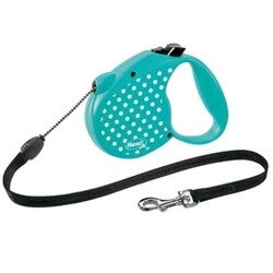 Flexi Otomatik İp Köpek Gezdirme Kayışı 5m (Mavi) Small - Flexi