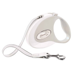 Flexi Style Otomatik Şerit Köpek Gezdirme Kayışı (Beyaz) Small 3 Mt - Flexi