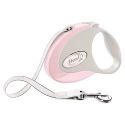 Flexi Style Otomatik Şerit Köpek Gezdirme Kayışı (Pembe) Medium 5 Mt - 1