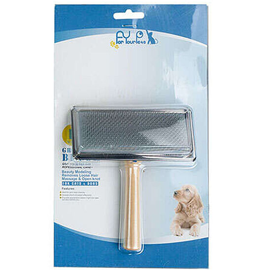 For Your Pets İnce Telli Tahta Saplı Kedi ve Küçük Irk Köpek Firçası - Small - 1
