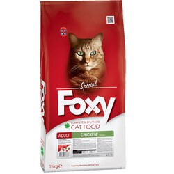 Foxy 30 / 15 Tavuk Etli Yetişkin Kedi Maması 15 Kg - Foxy