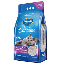 Friends İnce Taneli Topaklanan Lavantalı Doğal Kedi Kumu 10 Lt - Friends