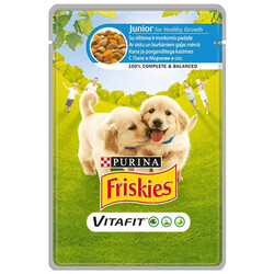 Friskies Junior Tavuklu ve Havuçlu Yavru Köpek Yaş Maması 100 Gr - Friskies