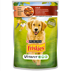 Friskies Kuzu Etli ve Havuçlu Köpek Yaş Maması 100 Gr - Friskies