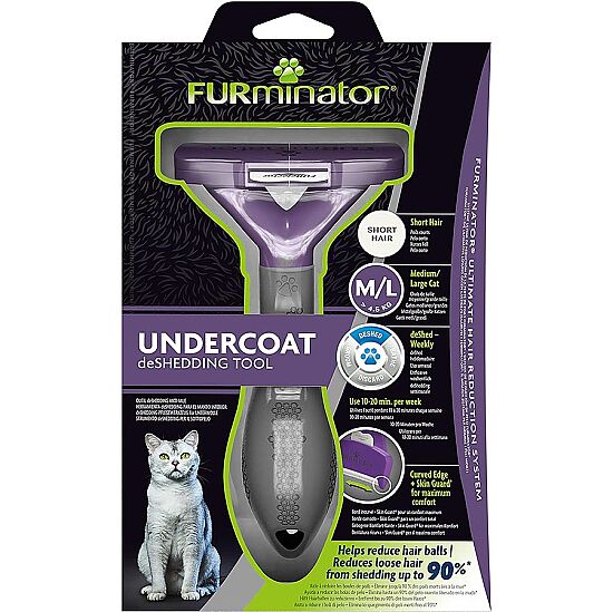 FURminator 6911661 Short Hair Kısa Tüylü Kedi Tarağı - Medium - Large - 2