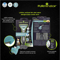 FURminator T691738 Short Hair Kısa Tüylü Kedi Tarağı - Small - 5