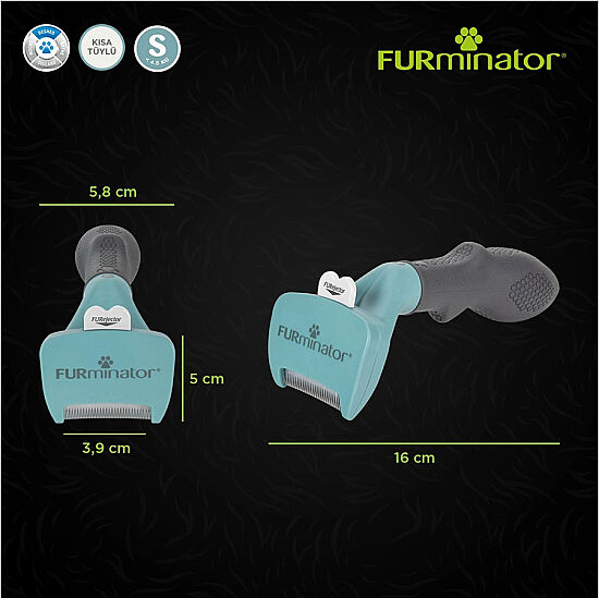FURminator T691738 Short Hair Kısa Tüylü Kedi Tarağı - Small - 7